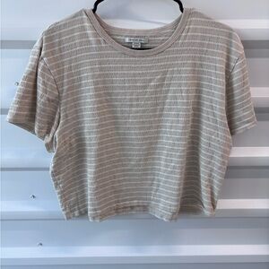 American eagle size XL striped tan and white